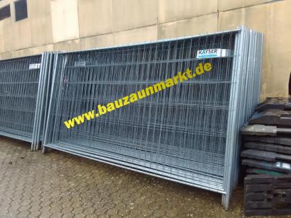 12x Bauzaun Mobilzaun mit Füßen Verbinder Lieferung möglich