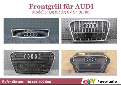 AUDI Q5 8R A3 8V S4 8E B6 u. A. Grill Frontgrill Kühlergrill