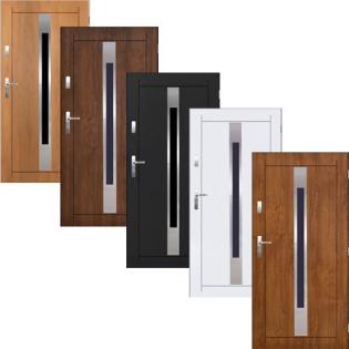Eigangstür Stahl Haustür Außentür Voll GERLACH 01 55mm 80/ 90 Tür Stahltür Haus