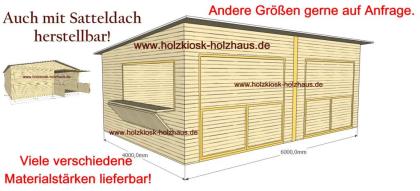 MARKTSTAND KIOSK VERKAUFSHÜTTE MARKTHÜTTE 5m x 4m ALLE GRÖSSEN HERST
