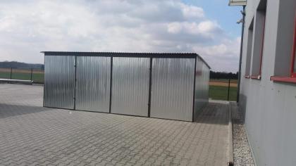 Blechgarage Garage Doppeltgarage Metallgarage 6x5 m Blech verzinkt Stahl
