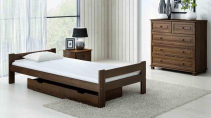 Bett Ehebett Gästebett Doppelbett Massivholzbett 90x200 Nuss Lattenrost 90x20 Ne