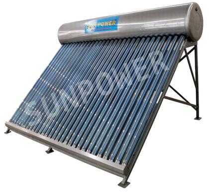 Solaranlage für Warmwasserbereitung mit liegendem Speicher 200l