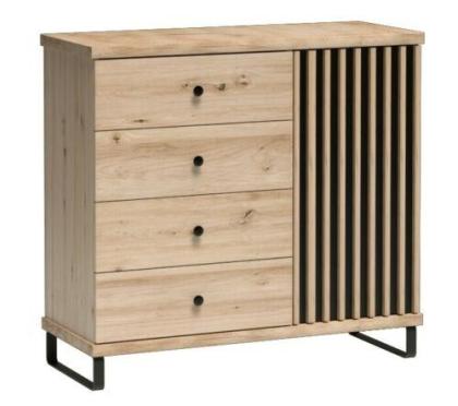 Kommode CALI C-5 mit 4 Schubladen Wohnzimmer Schlafzimmer Breite 101 6cm
