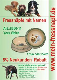 Fressnapf Hundenapf mit Namen - Yorkshire