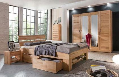 Schlafzimmer Sofie 3 Kernbuche massiv geölt SO-180 Thomas 4S NA-JUD