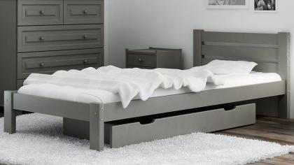 Einzelbett EBD06/ GR - 90 x 200 cm mit Lattenrost