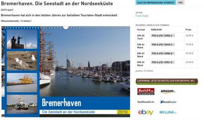 Kalender 2022 Bremerhaven - die Seestadt an der Nordseeküste
