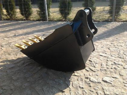 Tieflöffel Baggerlöffel Minibagger Bagger bis 3 5T 40cm Breite mit/ ohne Zähne