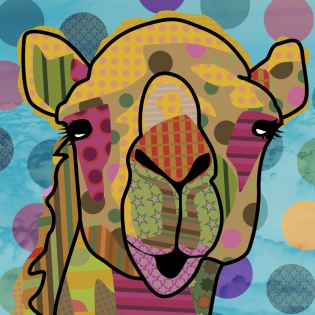 Neo Pop Art Kamel by Misaku - versandkostenfrei