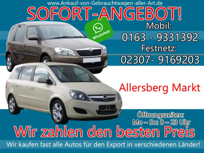 Kaufe jedes Auto Allersberg Markt Ankauf von Autos Allersberg Markt - Fairen P