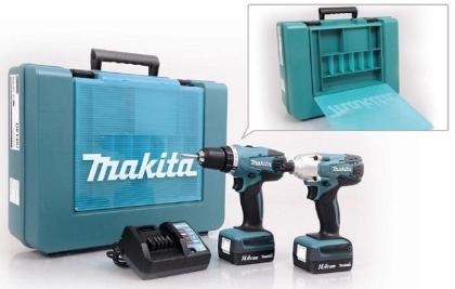 Makita Akku-Bohrschrauber DK1497 14 4V 198mm Holz Metall Kunststoff