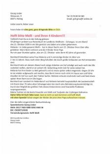 Helft Melanie und ihren 4 Kindern
