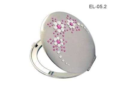 Taschenspiegel aus Metall EL-05 ELENPIPE MADE WITH SWAROVSKI ELEMENTS