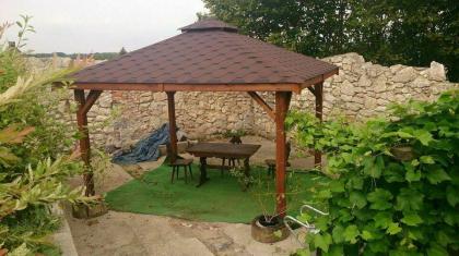PERGOLEN GARTENHAUS GARTENLAUBE KLEBEDACH HOLZ BITUMENSCHINDELN 3 5x4 5m