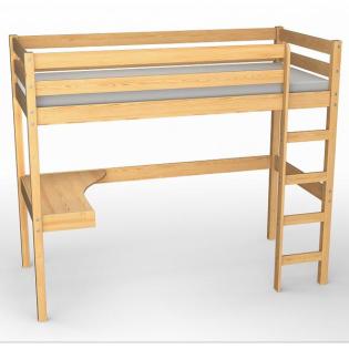 Hochbett Etagenbett Holz Lattenrost Kinderbett Kiefer Leiter