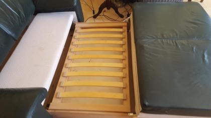 Leder Schlafsofa