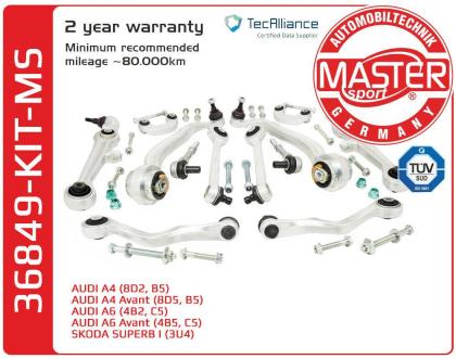 QUERLENKER SATZ AUDI A6 4B2 C5 A4 8D2 B5 A4 Avant 8D5 B5 A6 Avant 4B5