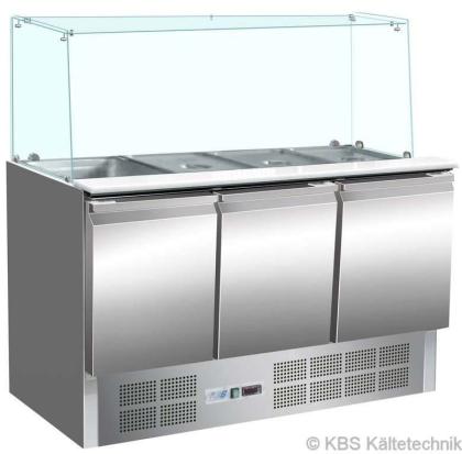 Saladette KBS 904 1365 x 700 x 1345 mm Glasaufbau