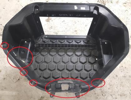 Motorraumkasten RWD beschädigt Tesla Modell S 1005896-00-G