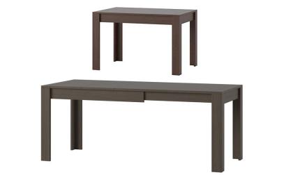 Tisch SYRIUS 120-190 x 80 x 76 cm Wenge Esszimmer 4-8 Personen Esstisch ausziehb
