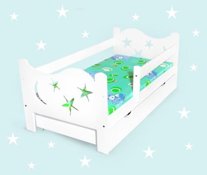 Zum Heranzoomen mit der Maus über das Bild fahren Kinderbett-mit-Sternen-Babybet