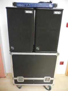 NEXO PS-10 SET 2 x PS10 TD-Controller Haubencase mit Blue Wheels // Amping