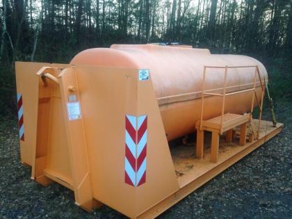 Abrollcontainer Abrollplattform Tank