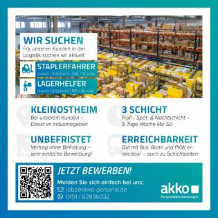 Staplerfahrer m/ w/ d und Lagerhelfer m/ w/ d gesucht