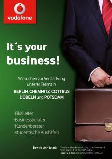 Vodafone - Suchen Filialleiter Businessberater und Kundenberater