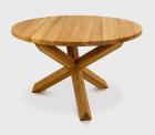 COLIN EICHENTISCH COUCHTISCH RUNDE TISCHPLATTE LACKIERT MASSIVHOLZ 120x120x75cm