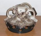 Steingut-Lampe rustikal