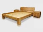 EHEBETT EICHENBETT LATTENROST GERIFFELTES KOPFTEIL MASSIVHOLZ 140-200x200cm