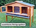 Kaninchenstall mit Spitzdach 110 x 43 x 108