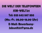 Telefonistin Heimarbeit Job - Verdienst bis 73 Cent/ Min. 43 20 Euro/ Std. - Neb