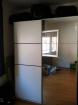 Schwebetürenschrank - weiss Spiegel