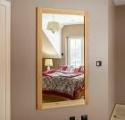 SPIEGEL WANDSPIEFGEL AUS EICHENHOLZ EICHE MASSIVHOLZ LACK 90x160x2 5cm