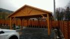 HOLZÜBERDACHUNG FÜR AUTO GARAGENVORDACH GARTENHAUS GARTENLAUBE PAVILLON 3 5x5m