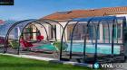Poolüberdachung Smart XL 7 40mx4 20mx2 15m vormontiert PC Clear 4mm